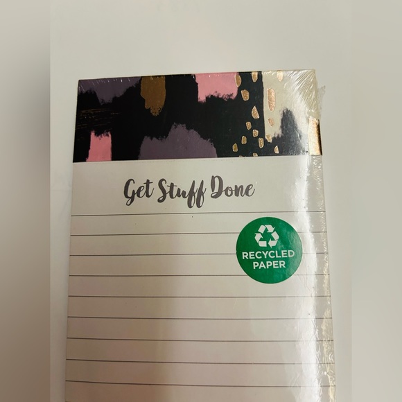New Clementine Notepad “Get Stuff Done” Lined Pages 9” x 4” made in Vietnam - Picture 2 of 13
